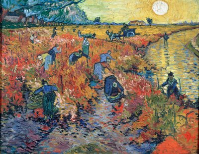 The Red Vineyards at Arles by Vincent van Gogh