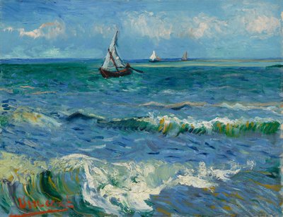 The Sea near Saintes-Maries-de-la-Mer by Vincent van Gogh
