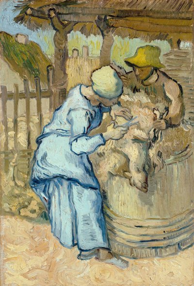 The sheep-shearer after Millet by Vincent van Gogh