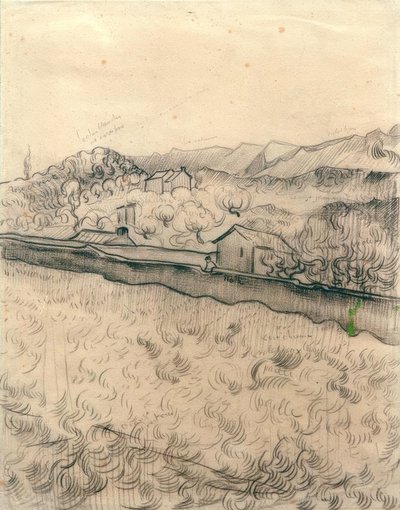 Walled Field by Vincent van Gogh