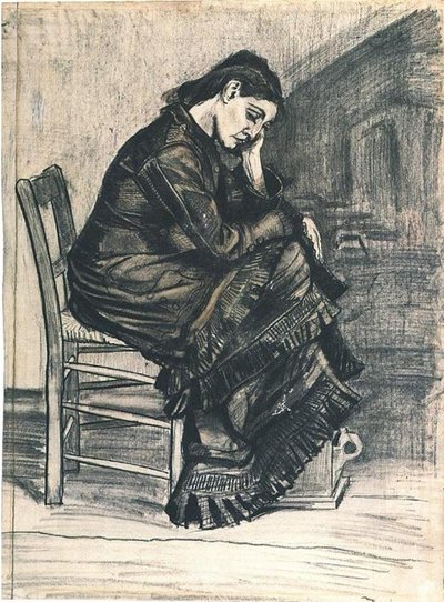 Woman Mourning by Vincent van Gogh