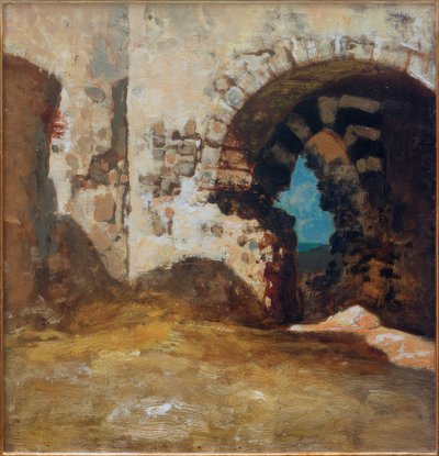 Ruins in Porto Venere by Vincenzo Cabianca