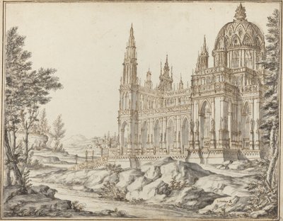 Cathedral in a Landscape by Vincenzo dal Re