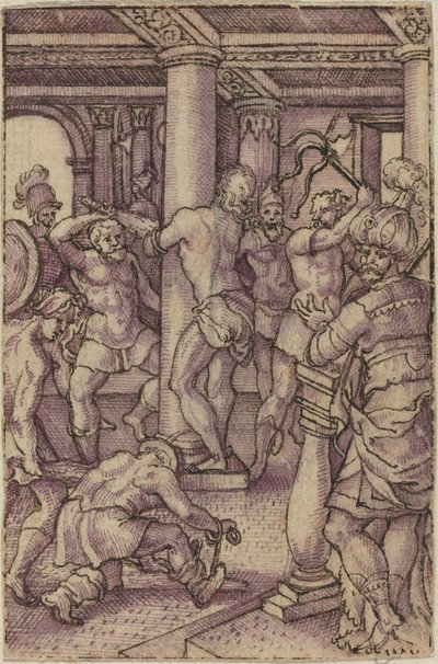Christ at the Column by Virgil Solis