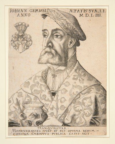 Portrait of Joannes Gemmel by Virgil Solis
