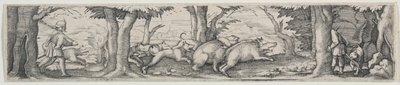 Boar Hunt by Virgilius Solis