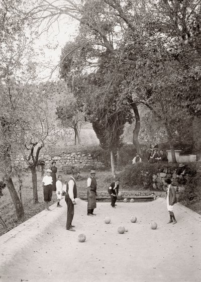Game of bocce by Vittorio Alinari