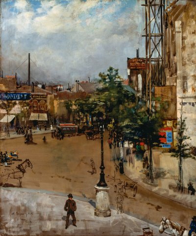 Parisian Street by Vittorio Matteo Corcos