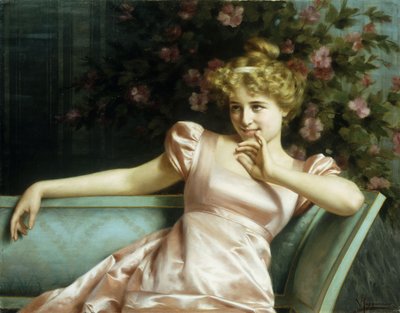 A Young Beauty by Vittorio Reggianini