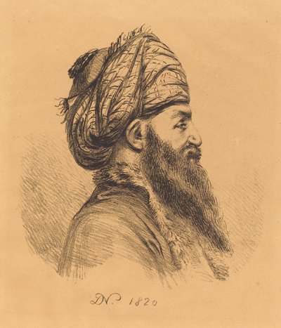 Profile Head of Oriental in Turban by Vivant Denon