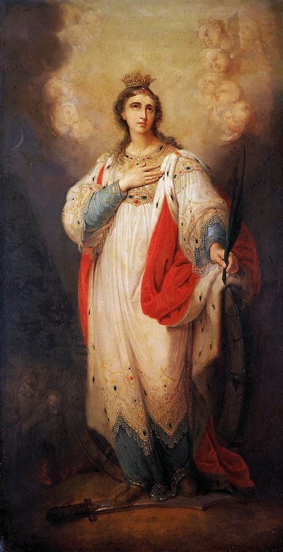 Saint Catherine by Vladimir Lukich Borovikovsky