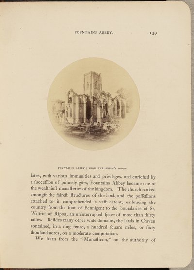Fountains Abbey; from the Abbot