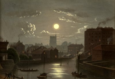 Bristol - Moonlight Scene by W. Crambrook