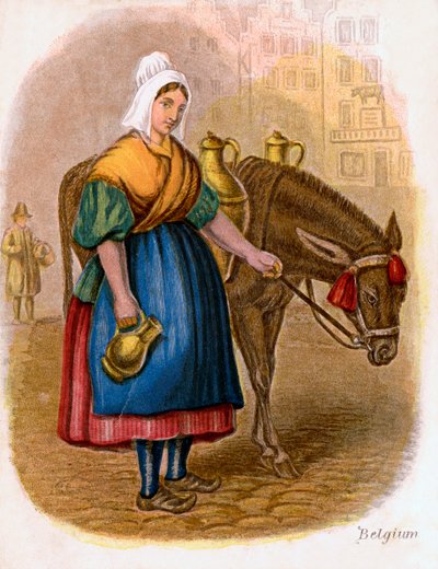 Belgian Milk-Woman by W. Dickes