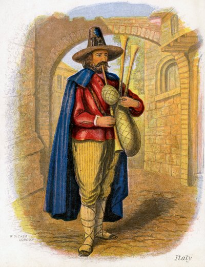 Italian Musician, 1809 by W. Dickes