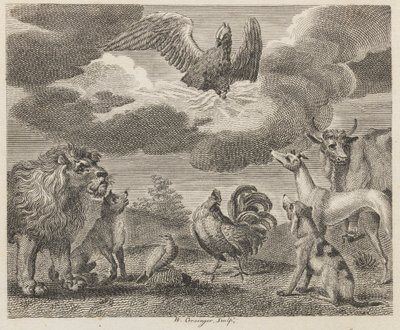 The Eagle and the Assembly of Animals by W. Grainger