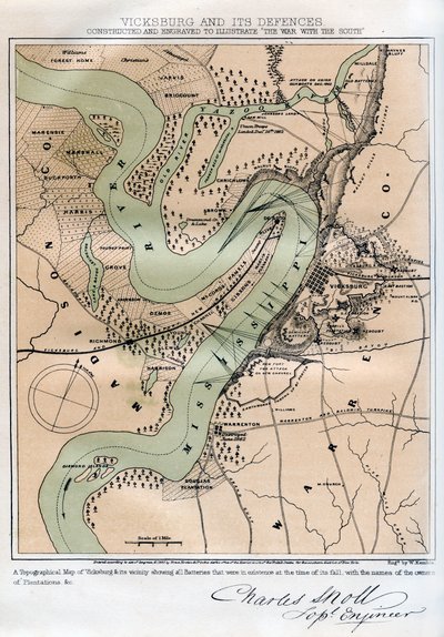 Vicksburg, Mississippi, and Its Defences by W Kemble