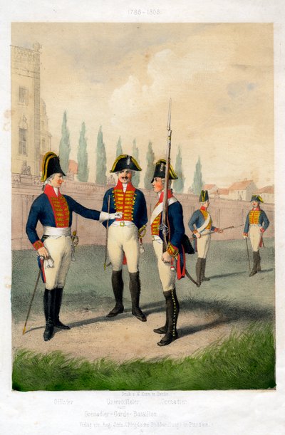 Grenadier guard battalion, 1786-1806 by W Korn