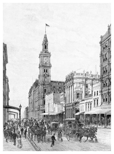 Elizabeth Street, Melbourne, Victoria, Australia by W. Mollier