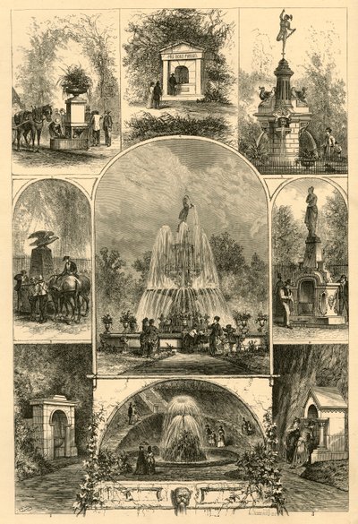 Fountains in Philadelphia by W. Roberts