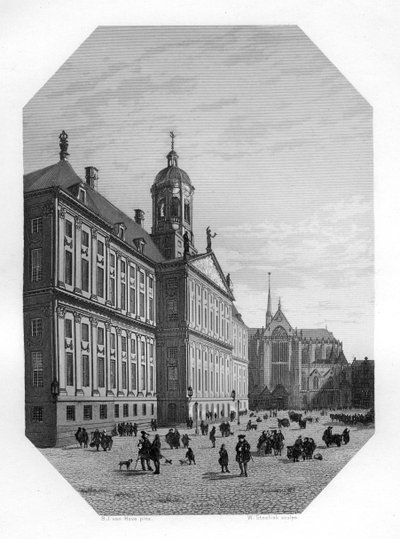 Town Hall in Amsterdam, Netherlands by W. Steelink