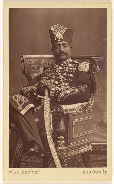 Naser al-Din Shah Qajar by W. and D. Downey
