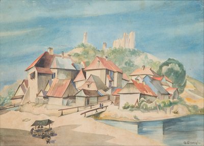 View of Kazimierz on the Vistula by Władysław Skoczylas