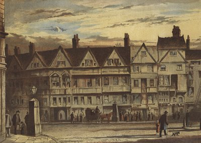 Old Houses, Holborn Bars by Waldo Sargeant