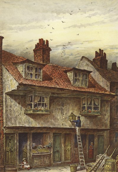 Old Houses, Saffron Hill by Waldo Sargeant