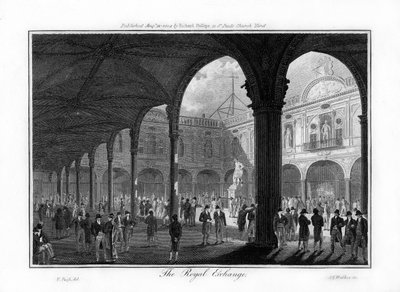 The Royal Exchange, London by Walker