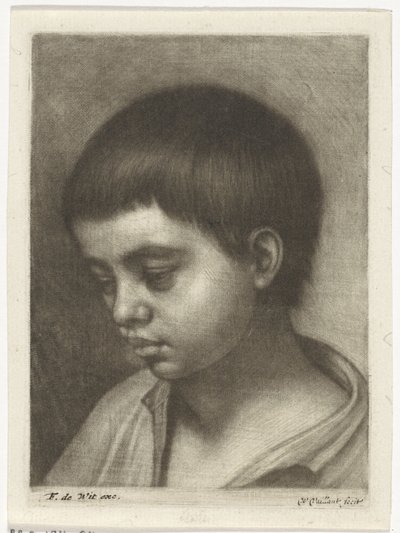 Head of a Boy, Facing Left by Wallerant Vaillant