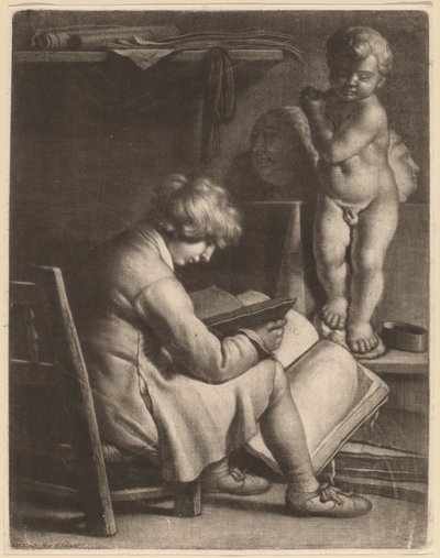Young Artist with a Statue of Cupid by Wallerant Vaillant