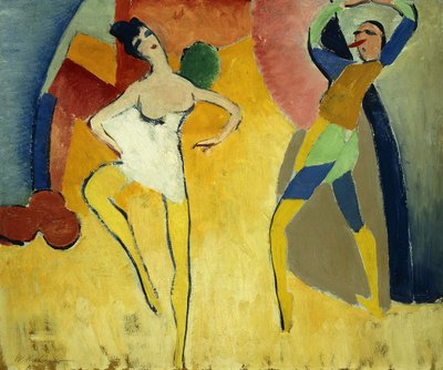 Pierrot and Pierrette by Walt Kuhn