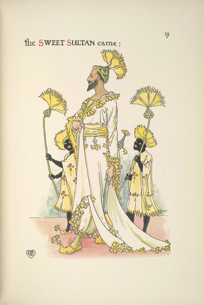 A sultan, one of the wedding guests by Walter Crane