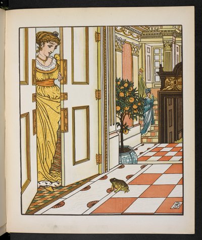 Illustration for the Frog Prince by Walter Crane