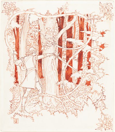 Prince Charming in the Forest by Walter Crane