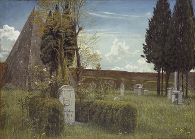 The Grave of Keats by Walter Crane