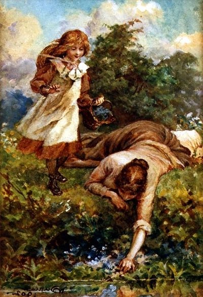 Picking Bluebells by Walter Duncan