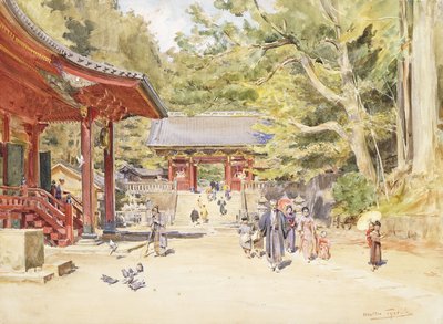 A Street Scene, Japan by Walter Frederick Roofe Tyndale