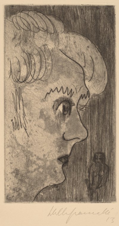 Head in Profile by Walter Gramatte