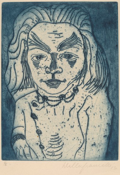 Woman with a Necklace by Walter Gramatte