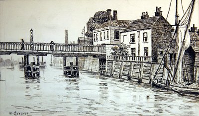 Swan Tavern, Battersea by Walter Greaves