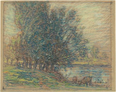 Willows, Longpre, France by Walter Griffin