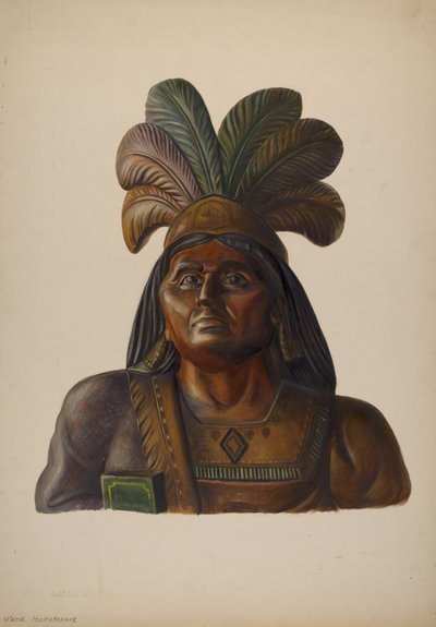 Cigar Store Indian by Walter Hochstrasser