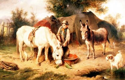 The Gipsy Camp by Walter Hunt