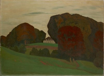 Danish Park Landscape with Villa by Walter Leistikow