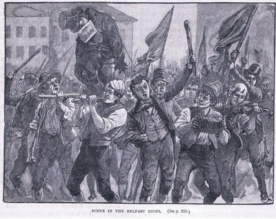Scene in the Belfast Riots 1864 AD by Walter Paget