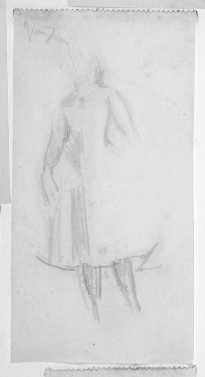 Sketch of a female figure by Walter Richard Sickert