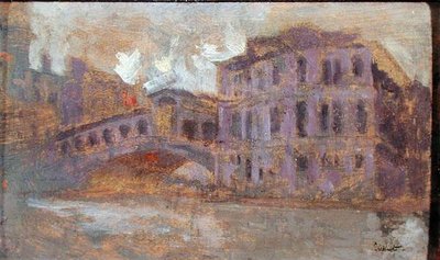The Rialto Bridge and Palazzo Camerlenghi by Walter Richard Sickert
