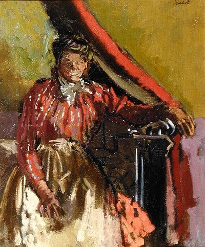 Woman Seated on a Bed by Walter Richard Sickert